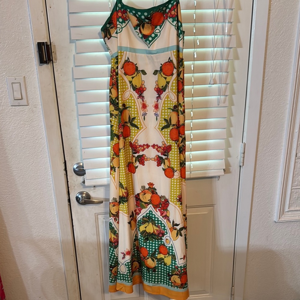 Colorful Sleeveless Maxi Dress